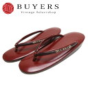 【中古】 草履 合成皮革 レッド おしゃれ 和装 呉服 和服 きもの レディース 女性