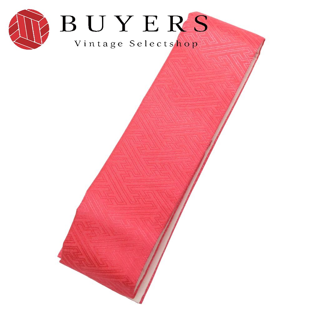 【中古】 重ね襟 伊達衿 単色 正絹 ピンク 成人式 振袖 小物 和装 呉服 和服 きもの レディース 女性(4)