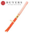【中古】未使用展示品 帯締め 正絹(金銀糸除く) 蛍光オレンジ ホワイト 平組紐 小物 和装 呉服 和服 きもの レディース 女性