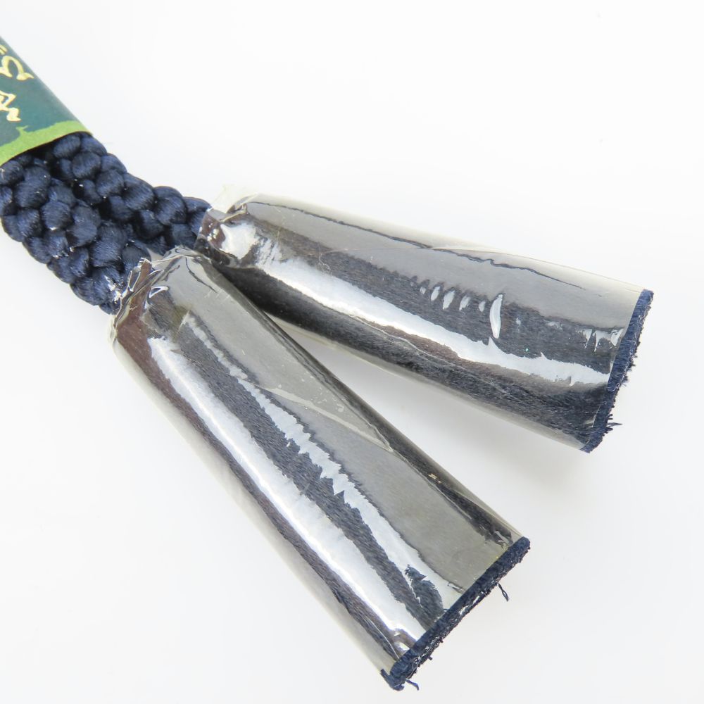 【中古】 和装小物 羽織紐 正絹 ネイビー 2本セット 手ぐみひも 丸組 和装 呉服 和服 きもの メンズ 男性