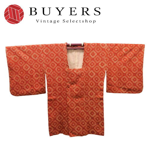 【中古】 道行・道中 道行コート 総絞り 正絹 赤色 和柄 おしゃれ 和装 呉服 和服 きもの レディース 女性 【中古】 道行・道中 道行コート 総絞り 正絹 赤色 和柄 おしゃれ 和装 呉服 和服 きもの レディース 女性