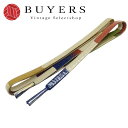 【中古】 帯締め 平組紐 正絹(金銀糸除く) ベージュ系 マルチカラー モダン お洒落 小物 和装 呉服 和服 きもの レディース 女性
