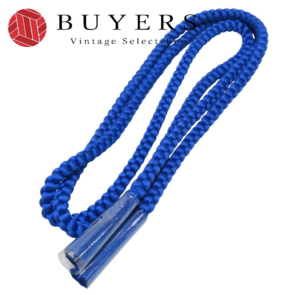 【中古】 帯締め 丸組紐 正絹(金銀糸除く) ブルー 単色 お洒落 小物 和装 呉服 和服 きもの レディース 女性