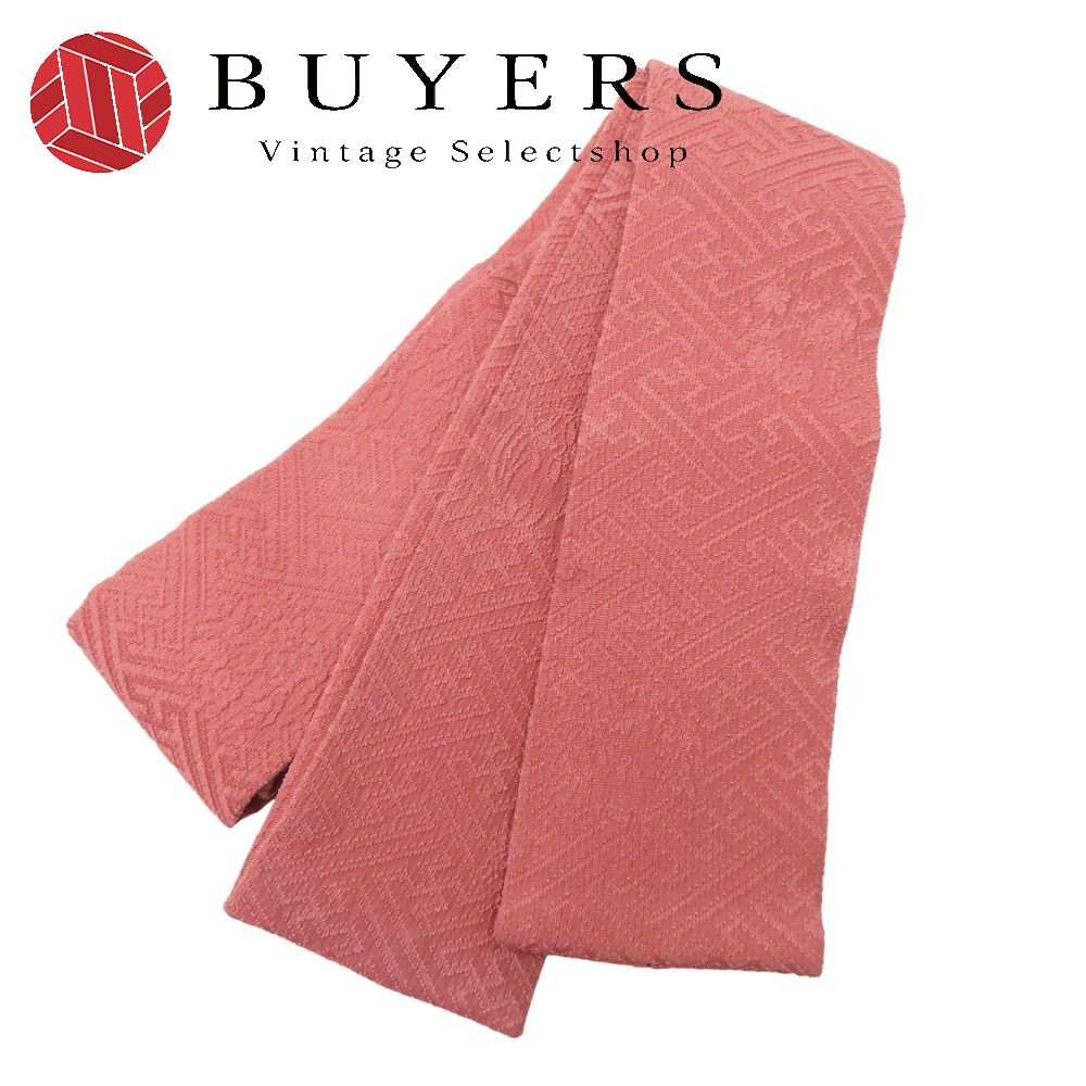 【20%OFF!!楽天スーパーSALE!!】【中古】 重ね襟 伊達衿 単色 正絹 ピンク系 小物 紗綾形 お祝い 和装 ..