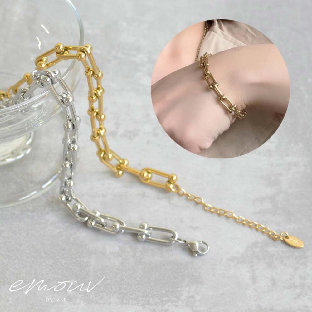 Rakuten - emouv by est メタルボールブレスレット ブレスレット ゴールド シルバー アクセサリー トレンド 旬 ジュエリー おしゃれ 人気 女性 レディース ギフト プレゼント デイリー シンプル 普段使い エレガント 大人 かわいい 可愛い 高見え サージカルステンレス 金アレ対応