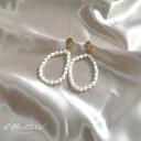 emouv by est パールビッグフープピアス ピアス ゴールド アクセサリー トレンド 旬　ジュエリー おしゃれ 人気 女性 レディース ギフト プレゼント デイリー シンプル