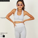 LAVIA ストレッチラインセットアップヨガウェア 上下セット セット おしゃれ ブランド トップス パンツ ホットヨガウェア 上下 レディース