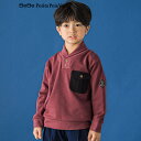 【半額】BeBe Petits Pois Vert 【限定商品】ヘチマ襟パッチ トレーナー (95~150cm) 【LIMITED EDITION】 子供服 子...