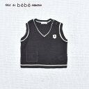 【50％OFFセール】fillot de bebe reduction（フィヨ・デュ・ベベ・ルダクティオン）「【日本製】ポケット付きニットベスト(70~90cm)」子供服 子ども服 男の子 女の子