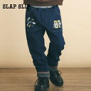 SLAP SLIP（スラップスリップ）「宇宙モチーフプリント裏シャギーデニムパンツ(80~130cm)」子供服 子ども服 男の子 女の子