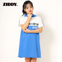 【半額】ZIDDY フード 切り替え ワンピース (130~160cm) 子供服 子ども服 女の子 ワンピース 130 140 150 160 小学生 中学生 ジュニア フード付き ブルー ロゴ入り 小学生 高学年 女子 服 大人っぽい セール SALE(4)