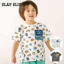 SLAP SLIP（スラップスリップ）「スポーツワッペン総柄プリント半袖Tシャツ(90~130cm)」子供服 子ども服 男の子 女の子