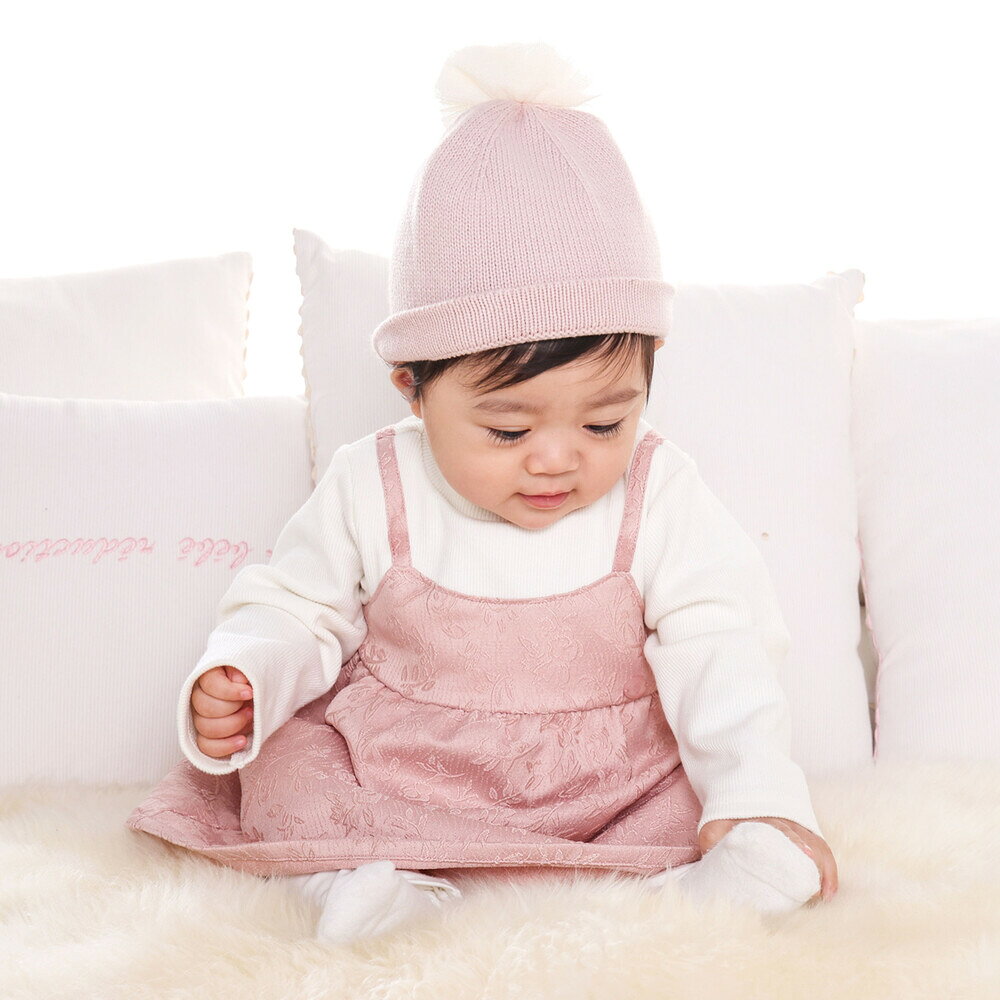 【半額】fillot de bebe reduction チュールフリル ニット帽 (44~48cm) 帽子 ベビ...