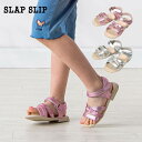 【半額】SLAP SLIP(スラップスリップ)キラキラ ハート クロス サンダル (14~18cm) 子供服 子ども服 女の子 14cm 15cm 16cm 1...