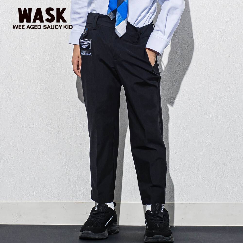 WASK（ワスク）9分丈 カラーボタン ホールポケット トリコット パンツ (110~160cm) 子供服 子ども服 男の子 キッズ セレモニー フォーマル 子供スーツ 110 120 130 140 150 160 入学式 卒業式 卒園式 発表会 七五三 卒業式 ブランド 七五三【定番品】のサムネイル