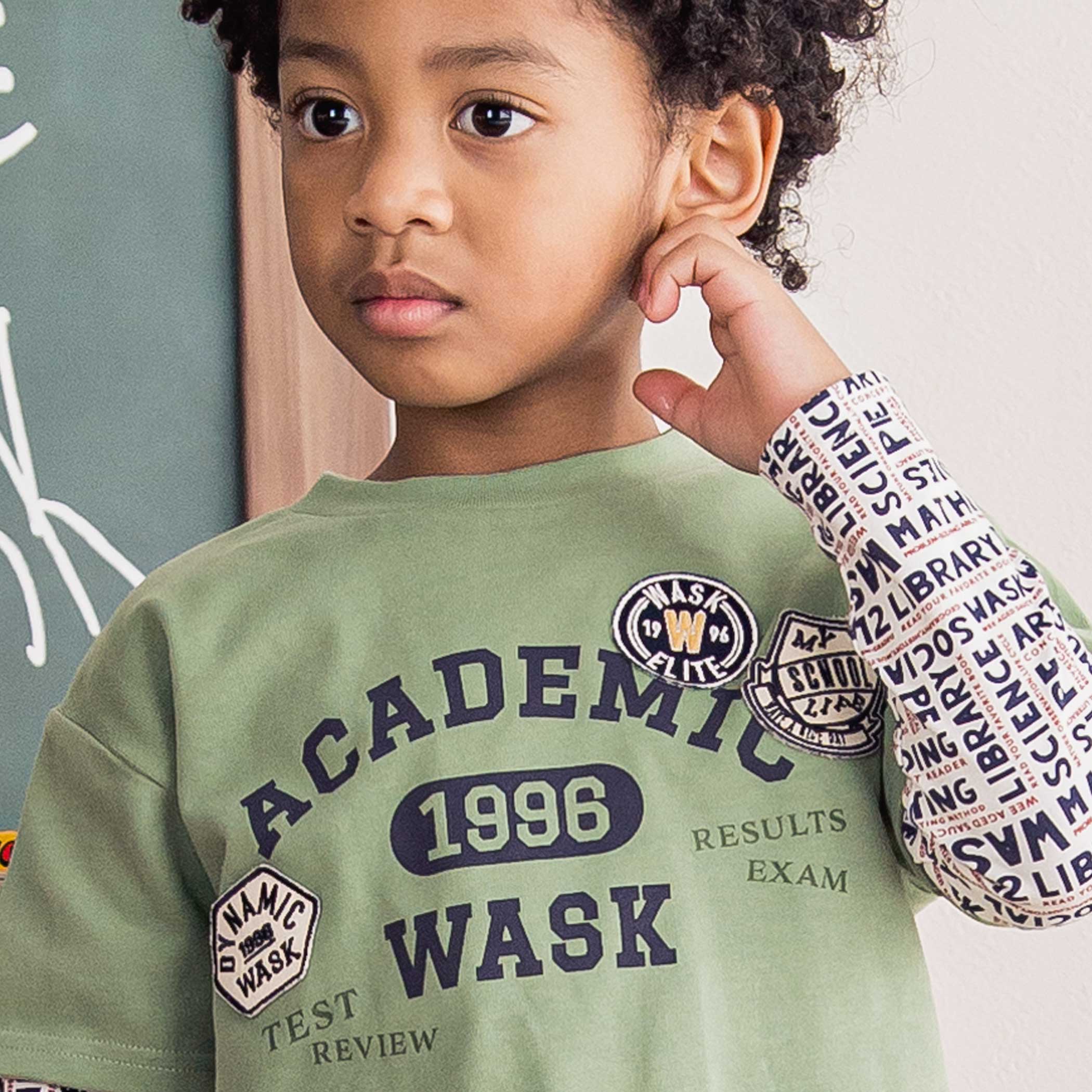 ��Ⱦ�ۡ�WASK ��2�����åȡۥ�åڥ� T����� �ܥ����� ����T ���å�(100~160cm) �Ҷ��� �ˤλ� ���å� ���ե� �֥��� �ץ쥼��� ����˥� 2�����å� 100 110 120 130 140 150 160 �� �� ���ᥫ�� ���꡼�� �̱� �̳� Ĺµ Ⱦµ ������� ���ä����� ���� SALE ������