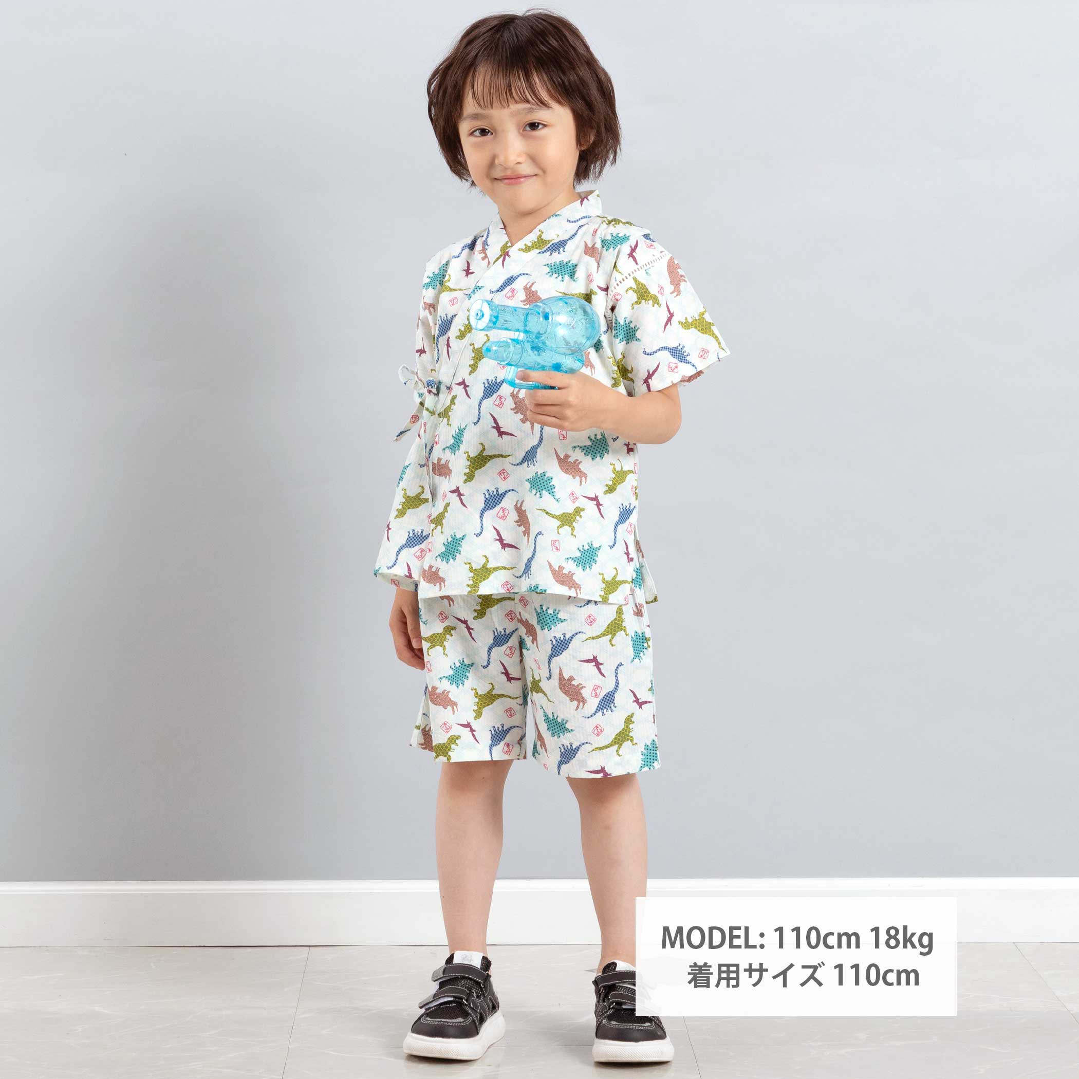 【期間限定 半額】SLAP SLIP 【お揃い】モチーフ 総柄 甚平 (80~130cm) 子供服 ス...