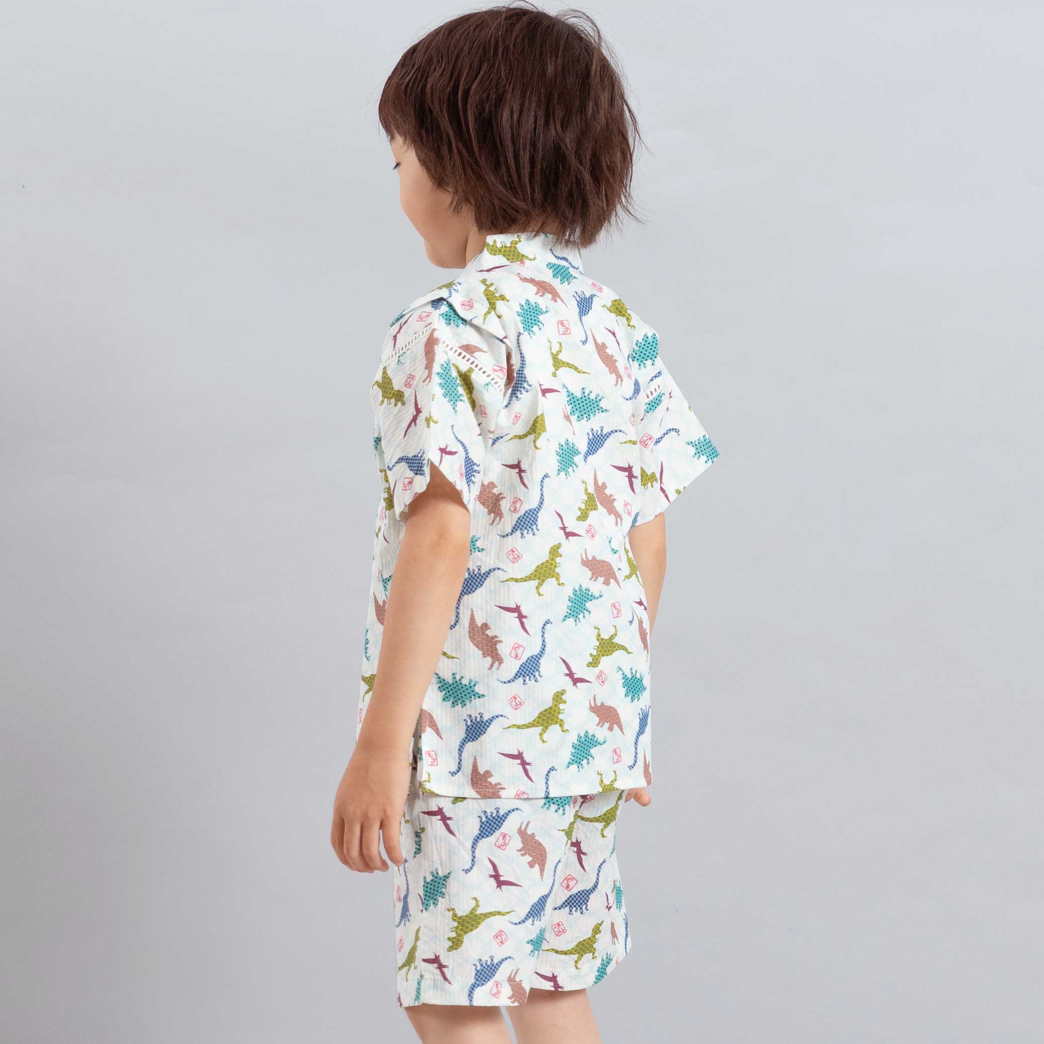 【期間限定 半額】SLAP SLIP 【お揃い】モチーフ 総柄 甚平 (80~130cm) 子供服 ス...