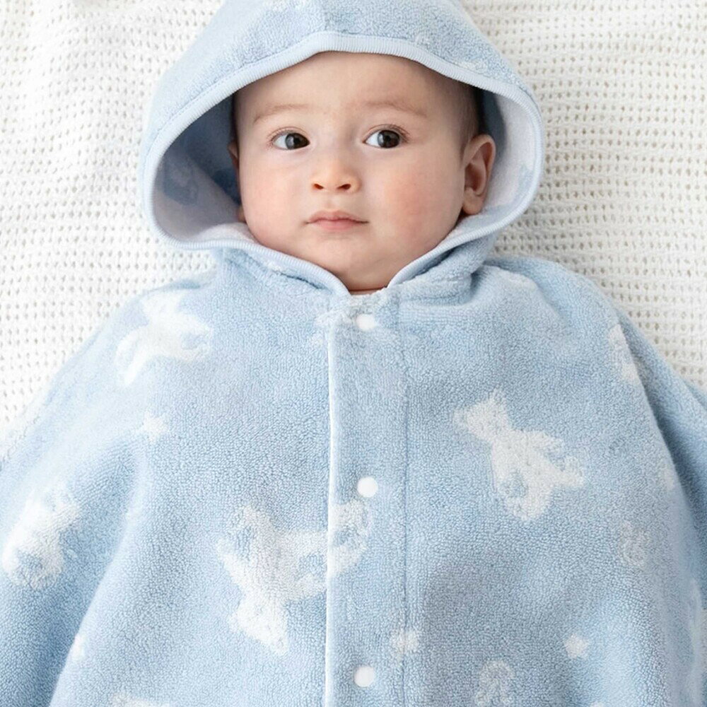 【20%OFF】fillot de bebe reduction 【お揃い】パイルクマジャガードマント(50~90cm) ベビー服 男の子 ギフト プレゼント 出産祝い 新生児 3ヶ月 6か月 1歳 出産準備 25ss 夏服 夏物 春物 春服 上品 バースデーフォト 誕生日祝い おしゃれ 2