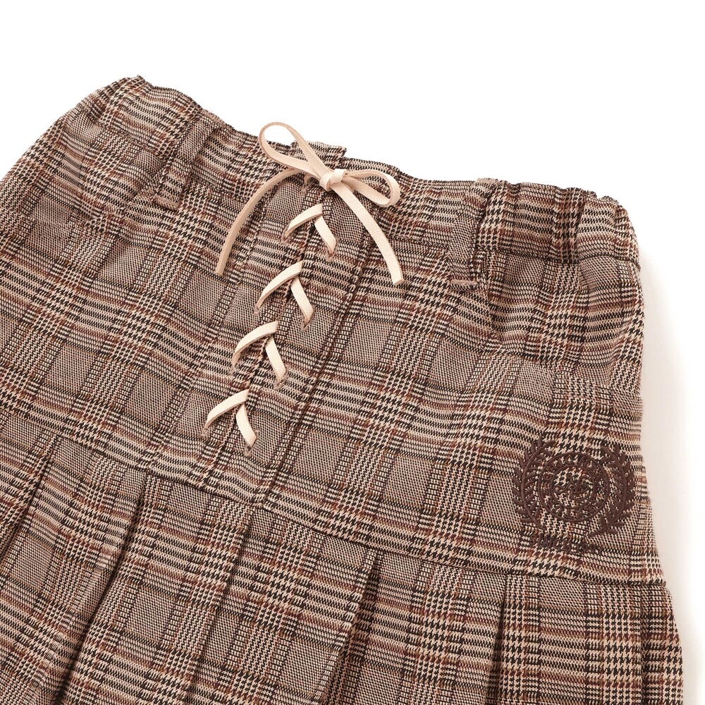 【半額】nexchic 編み上げプリーツスカパン(110~150cm) 子供服 女の子 キッズ ギフト ブランド プレゼント 110cm 120cm 130cm 140cm 150cm 冬 服 通学 ティーンズ服 ジュニア女子 小学生 低学年 高学年服 旅行 お出かけ 2