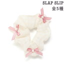 SLAP SLIP チェックドットリボンフリルシュシュ 女の子 キッズ 子供服 子ども服 女の子 ギフト ブランド プレゼント 25AW 秋服 秋物 秋冬 通園...