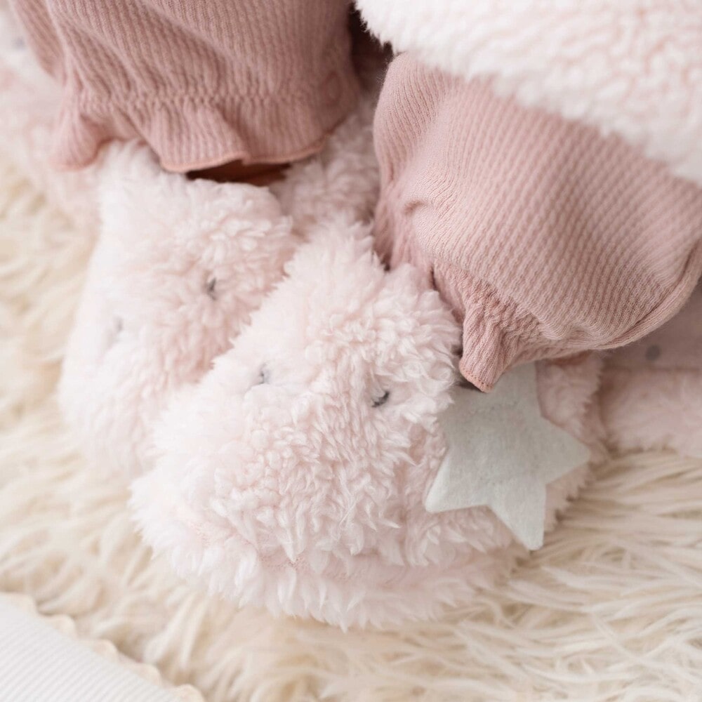 【半額】fillot de bebe reduction 【お揃い】モコモコフリースブーティ ベビー服 女の子 ギフト プレゼント 出産祝い 新生児 3ヶ月 6か月 1歳 プチギフト 贈り物 誕生日 出産準備 バースデー 秋服 秋冬 通園 保育園