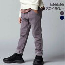 BeBe リブレスコールコンパス刺しゅう ロングパンツ(80~160cm) 子供服 男の子 キッズ ギフト ブランド プレゼント 長ズボン 刺しゅう ズボン 秋...