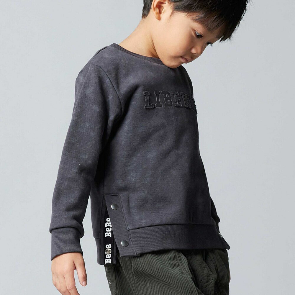 【半額】BeBe ムラ染めサイドスナップロゴパ...の紹介画像3