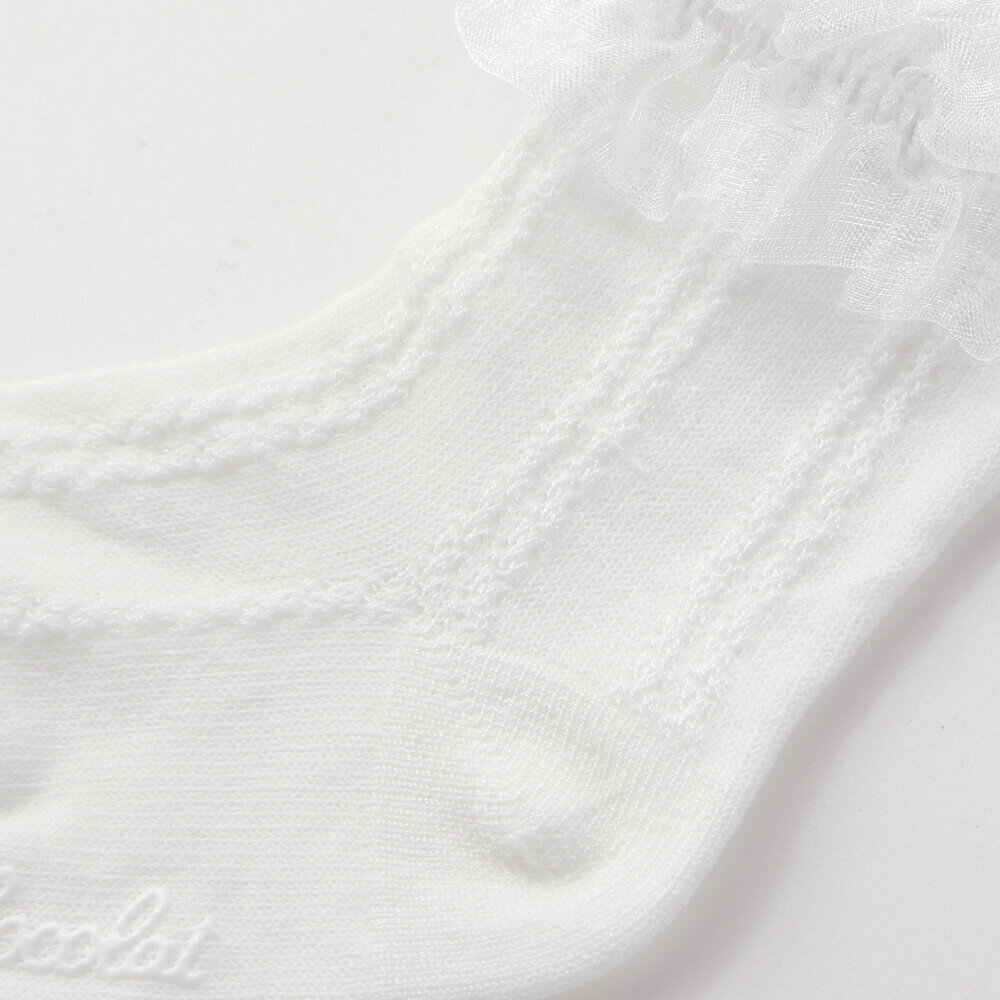 Tartine et Chocolat 【日本製】フリル付きシルケットソックスベビー(8~13cm) ベビー服 女の子 ギフト プレゼント 出産祝い 新生児 3ヶ月 6か月 1歳 保育園 8cm 9cm 10cm 11cm 12cm 13cm 3
