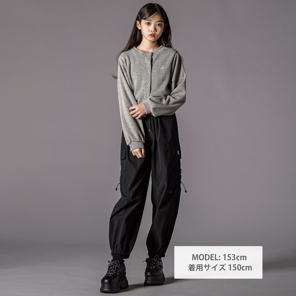 ZIDDY レースアップナイロンカーゴパンツ(...の紹介画像3