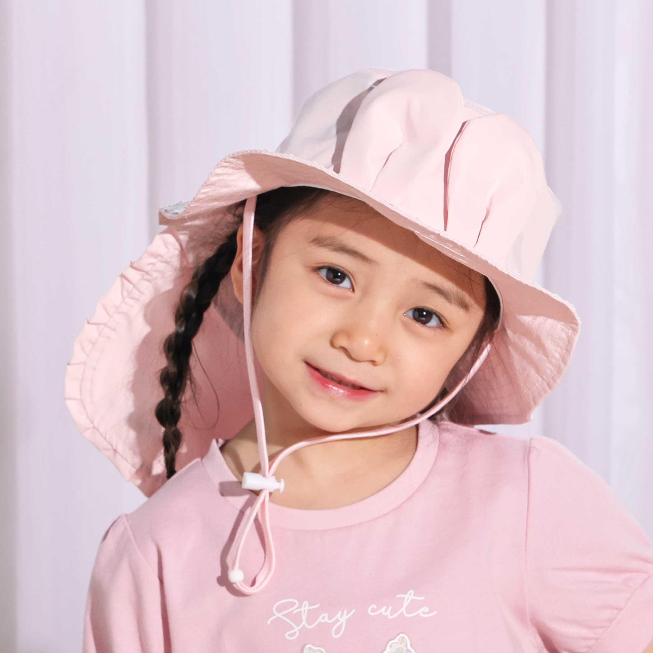 SLAP SLIP ウサギxネコ耳付きサファリハット(52~54cm) 帽子 子供服 子ども服 キッズ小物 夏小物 52cm 53cm 54cm 日よけ 日除け お出かけ 遠足 キャンプ アウトドア つば広帽子 軽量 女の子 キッズ ギフト ブランド プレゼント
