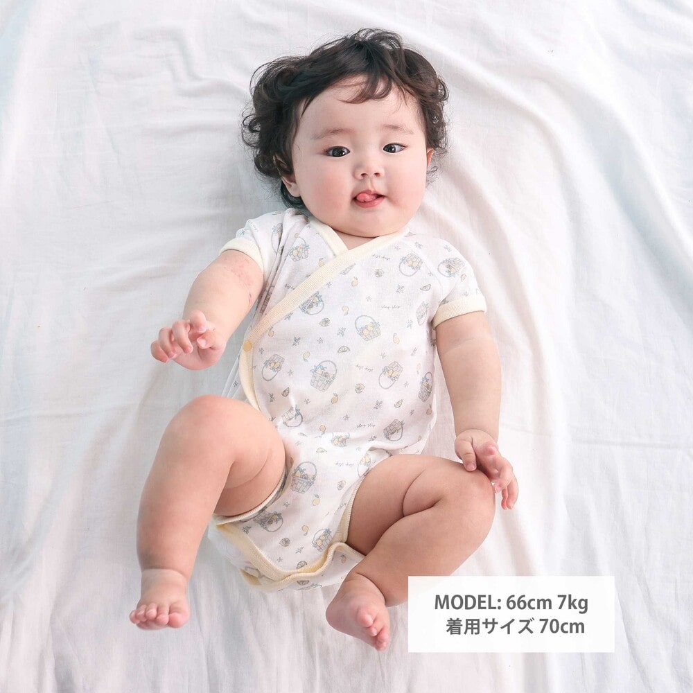 【20％OFF】SLAP SLIP BABY 海の生き物&レモン&アニマル総柄半袖肌着ベビー(60~70cm) ベビー服 女の子 ギフト プレゼント 出産祝い 新生児 3ヶ月 6か月 1歳 夏服 夏物 贈り物 誕生日 出産準備 バースデー 通園 保育園 60cm 70cm 3