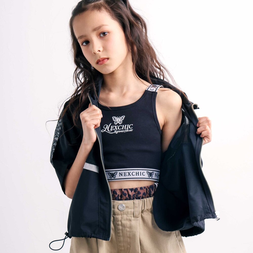 【8/12 12:59まで半額】nexchic パッド付きスパンフライスブラトップ(120~150cm) ...