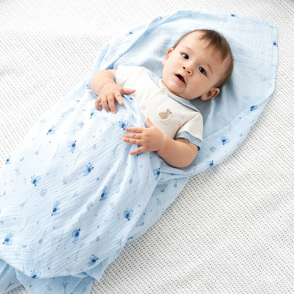 【最大20%OFFクーポン】fillot de bebe reduction 【お揃い】ガーゼ アニマルプリ...