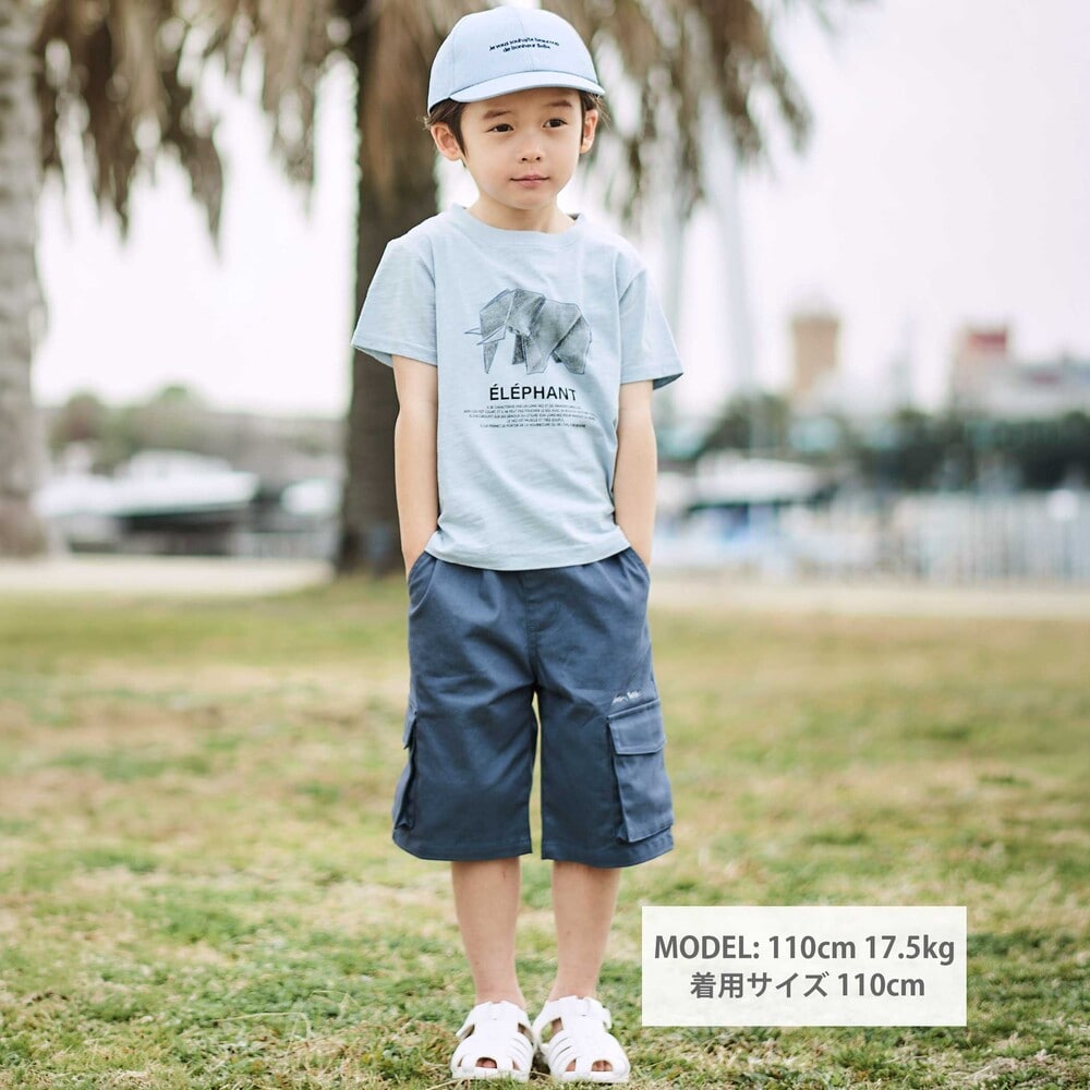 【半額】BeBe Origamiアニマルスラブ天竺半袖Tシャツ(80~140cm) 子供服 おすすめ 男の子 キッズ ギフト ブランド プレゼント 半袖 アニマル 上品 小学生 高学年 お出かけ 80cm 90cm 100cm 110cm 120cm 130cm 140cm buzzfuzz-10031542 BEBE 公式 楽天市場店 サンプル画像3