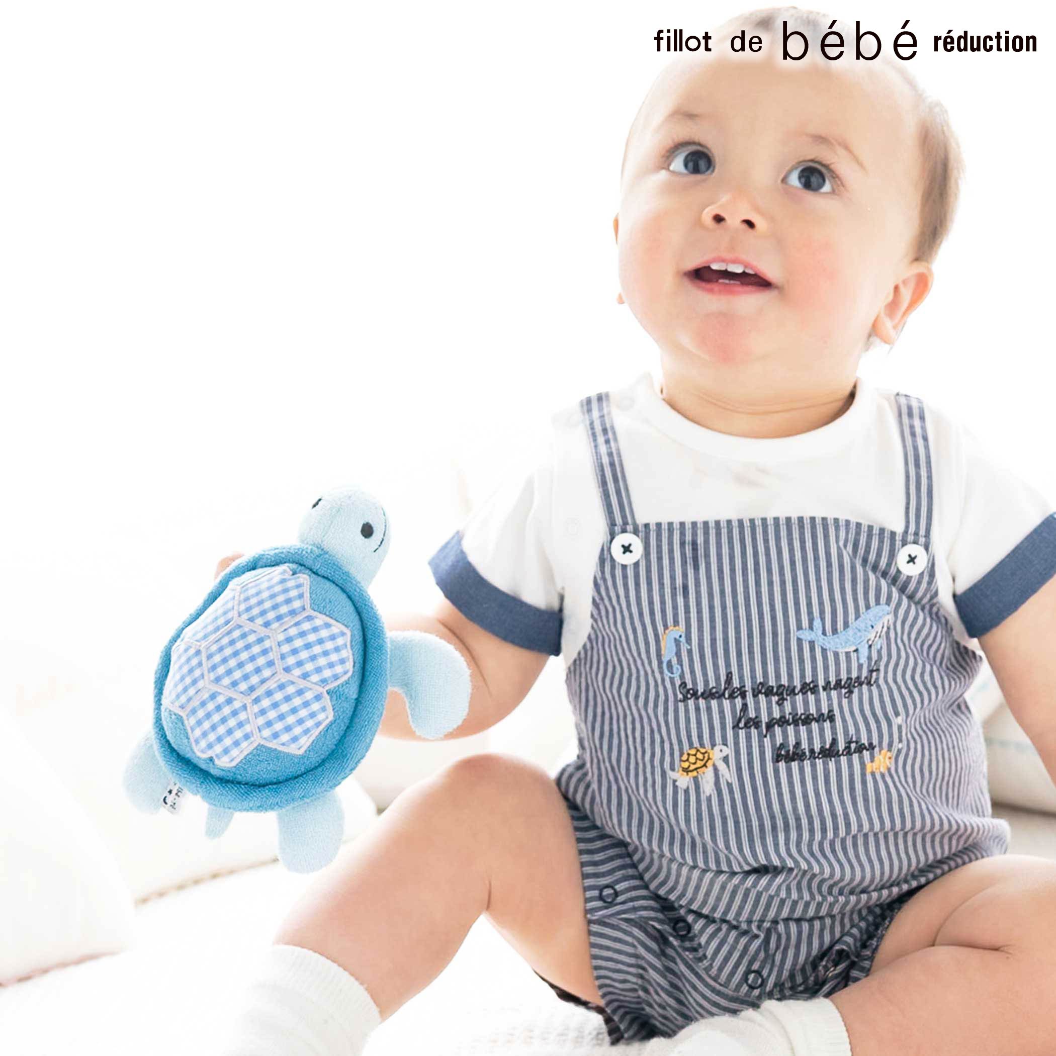乐天商城 - 最大千円クーポン配布中・fillot de bebe reduction カメガラガラベビー ベビー服 男の子 出産祝い ベビーラトル がらがら おもちゃ 赤ちゃん 新生児 ベビーギフト かわいい 動物モチーフ ベビー用品