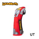 【LOUDMOUTH ラウドマウス】　ユーティリティー用ヘッドカバー　772991　カラー：ゴリラレッド