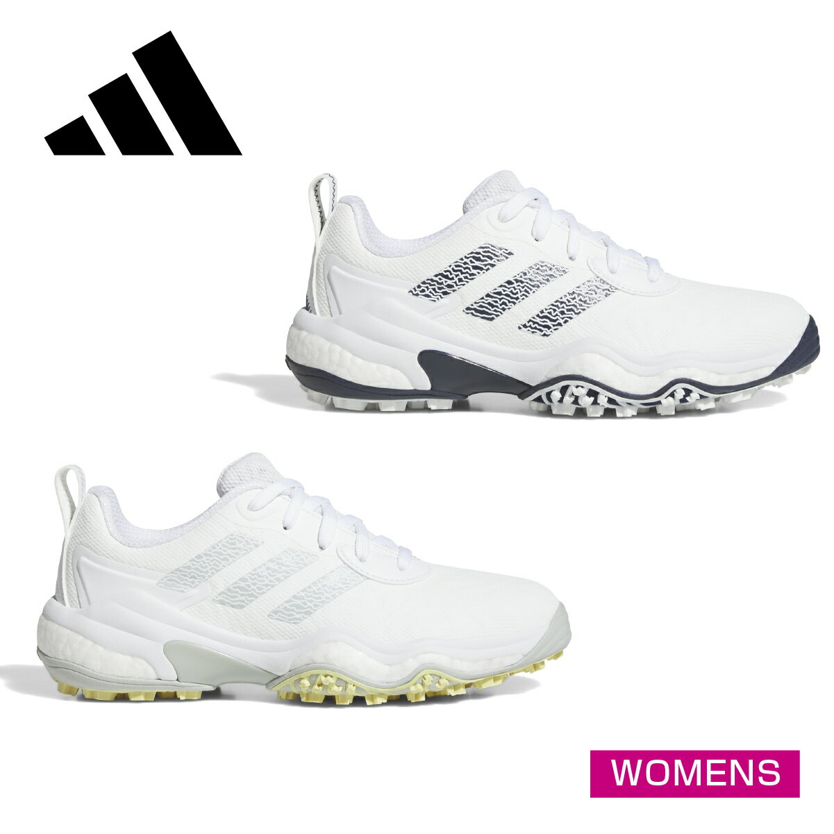 アディダス ゴルフ スパイクレスシューズ NKZ94 ウィメンズ コードカオス 25 紐タイプ レースタイプ レディースモデル 〈adidas〉