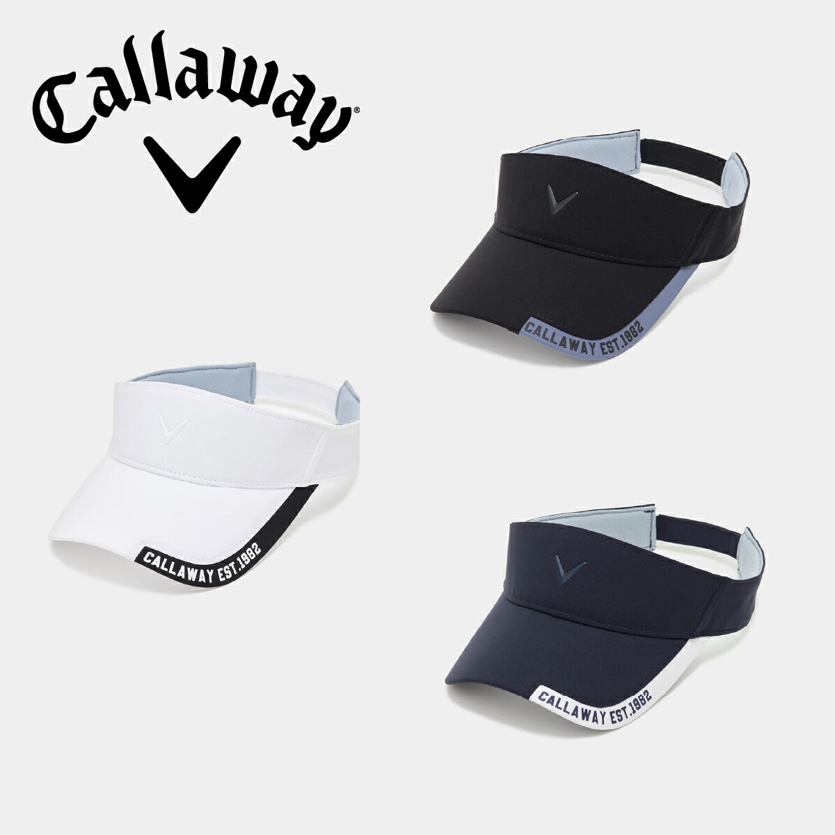 キャロウェイ バイザー アスレバイザー C24291112 〈Callaway Golf キャロウェイゴルフ〉 メンズモデル