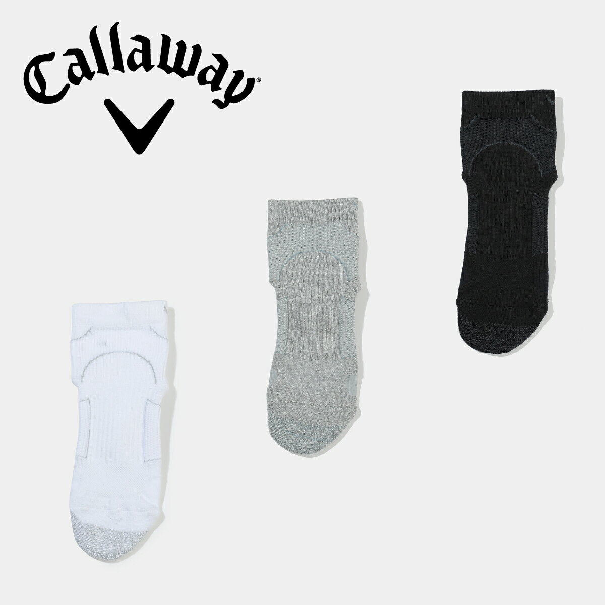 キャロウェイ ソックス 靴下 機能ショート丈ソックス C24993100 〈Callaway Golf キャロウェイゴルフ〉