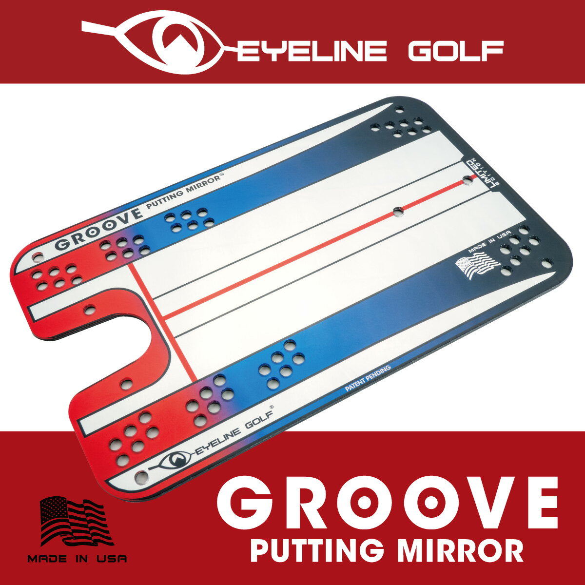 yEYELINE GOLF ACCStzELG-GM18 GROOVE PUTTING MIRRORO[pbeBO~[yEhpi KObY p^[K pbgBz