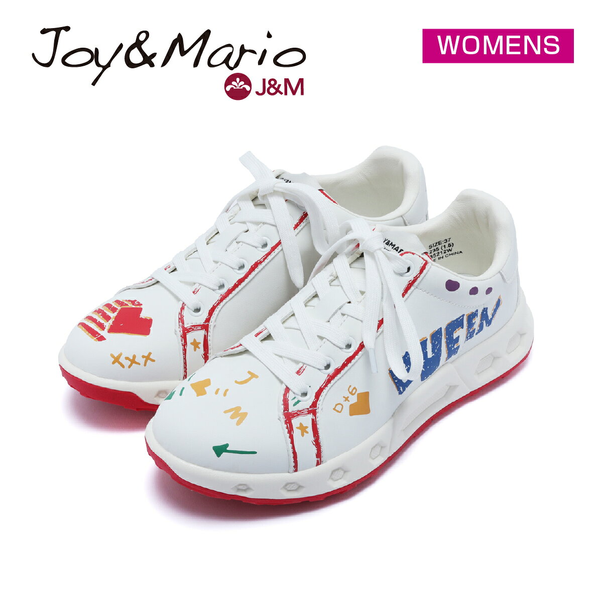乐天商城 - ジョイアンドマリオ ゴルフシューズ スパイクレス シューズ 靴 紐タイプ　 85212W レディース用　JOY&MARIO