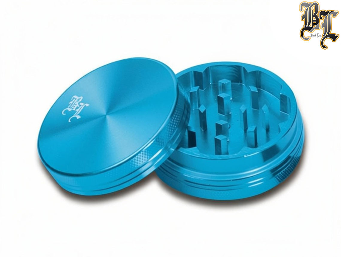 BLACK LEAF GRINDER 50mm ブラックリーフ アルミ グラインダー 2パーツ TURQUOISE BLUE