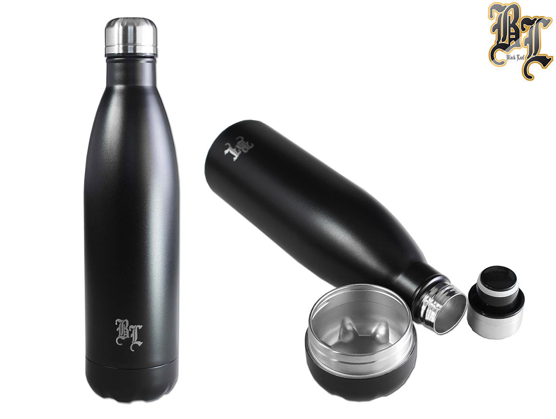 BLACK LEAF STAINLESS DRINKING BOTTLE ブラックリーフ ステンレス ドリンキング ボトル シークレット スタッシュ 隠しケース ブラック