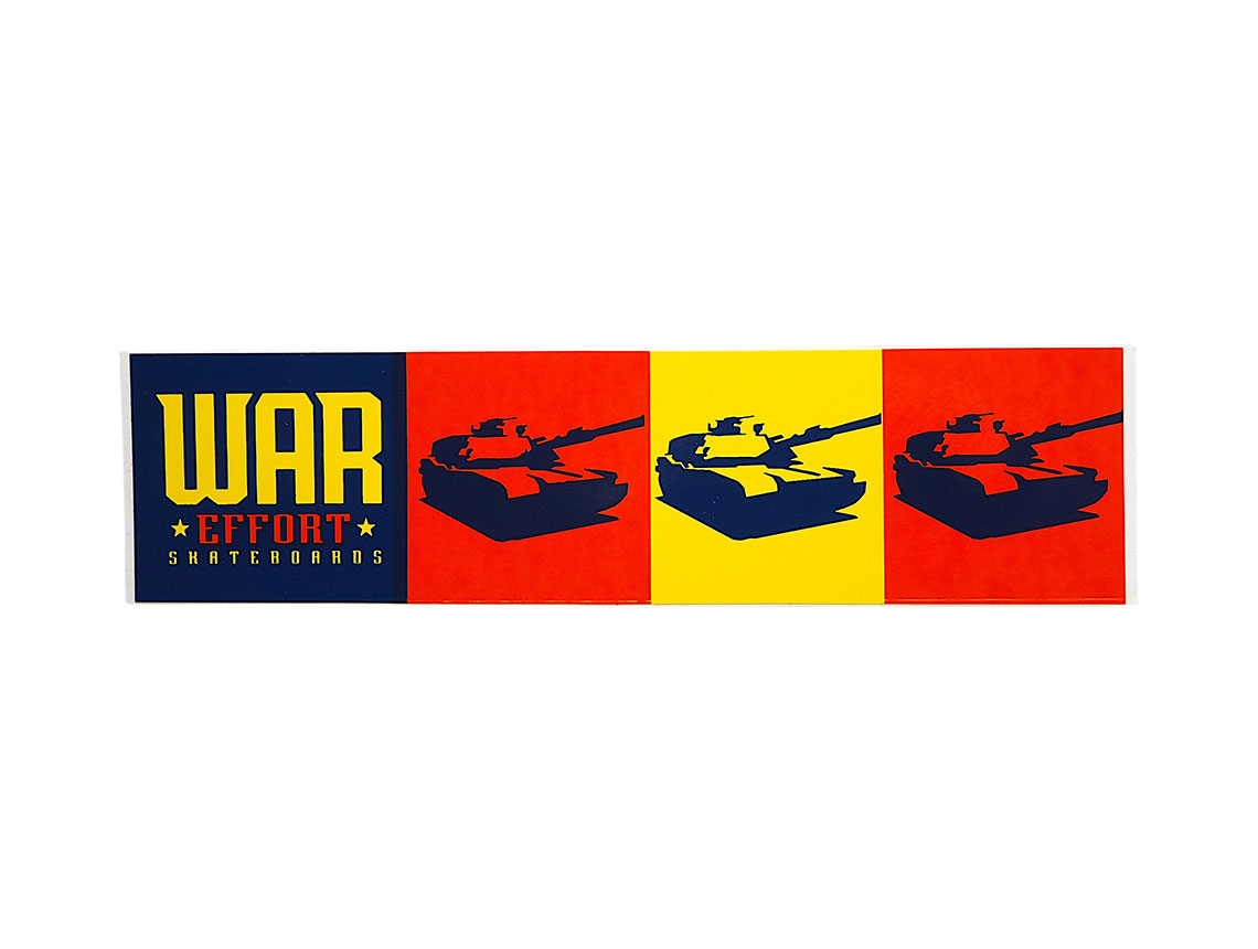 WAR SKATEBOARDS ステッカー TANK C181