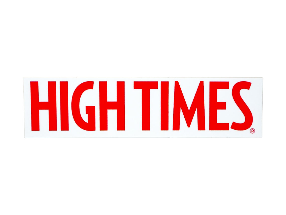 HIGH TIMES ハイタイムズ ロゴ ステッカー WHITE C300