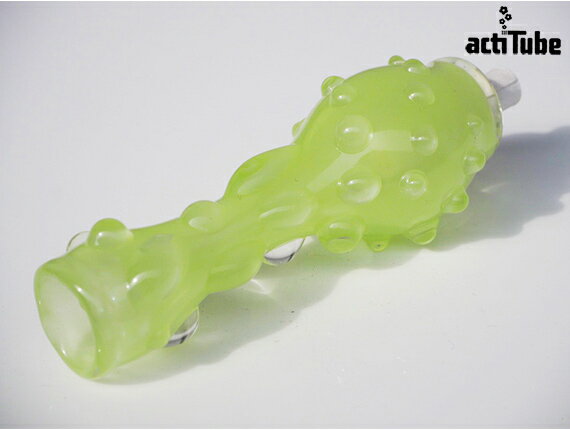 ACTI BUZZ GLASS ONE HITTER PIPE ƥХ饹ҥåѥ GREEN PLANET