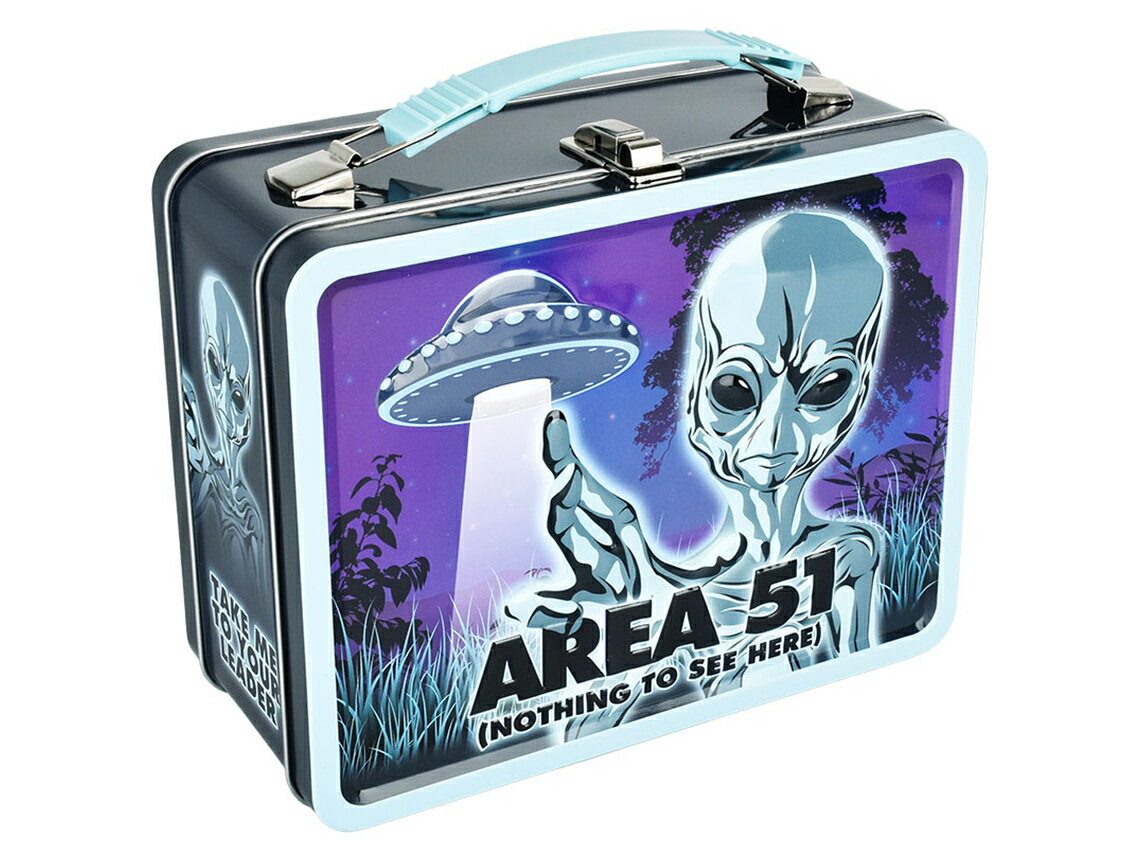 AREA 51 METAL LUNCH BOX GA51 ^ `{bNX