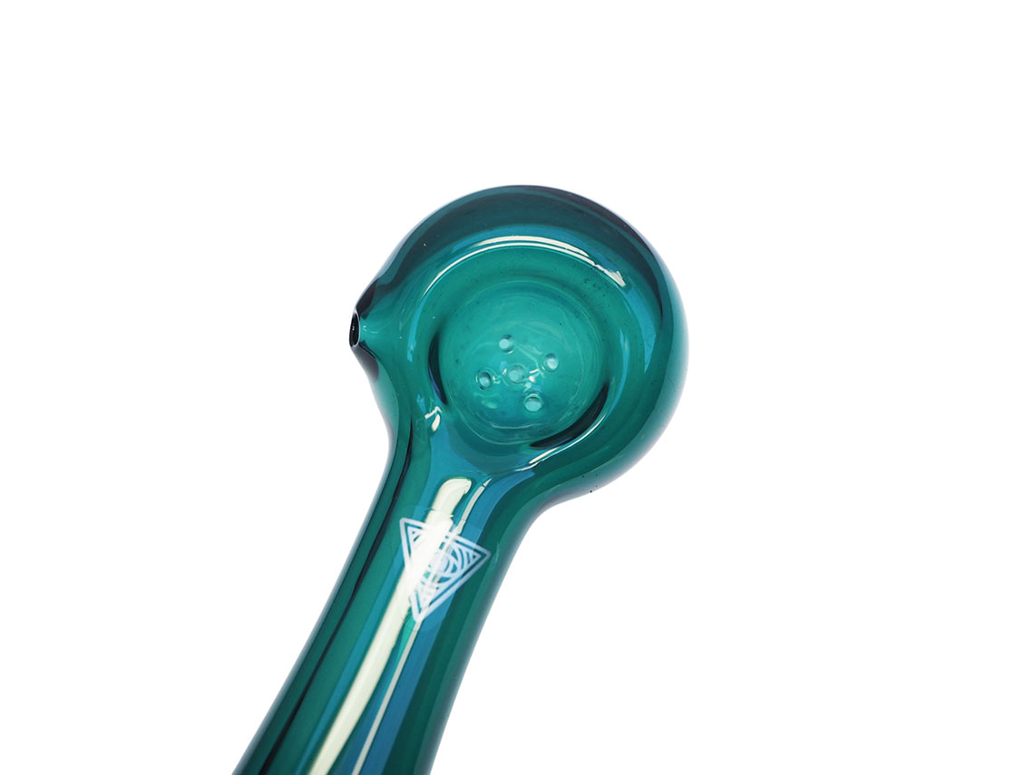バズモンタージュ 楽天市場店のRED EYE GLASS ASH CATCHER SCREEN GLASS PIPE レッドアイグラス アッシュキャッチャー スクリーン付き ガラスパイプ ティールグリーン 476T｜アングル3