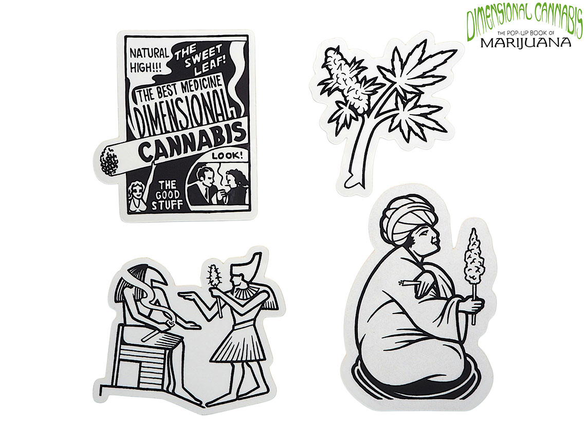 DIMENSIONAL CANNABIS ディメンショナル カンナビス ステッカー セット